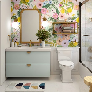 Цветная и яркая ванная комната: как преобразить санузел в Кожурле - kozhurla.mebel54.com | фото