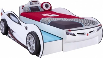 CARBED Кровать-машина Coupe с выдвижной кроватью White 20.03.1310.00 в Кожурле - kozhurla.mebel54.com | фото