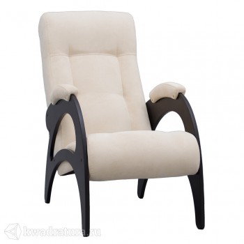 Кресло для отдыха Неаполь Модель 9 без лозы (Венге-эмаль/Ткань Ваниль Verona Vanilla) в Кожурле - kozhurla.mebel54.com | фото
