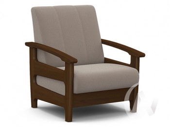 Кресло для отдыха Омега (орех лак/CATANIA COCOA) в Кожурле - kozhurla.mebel54.com | фото