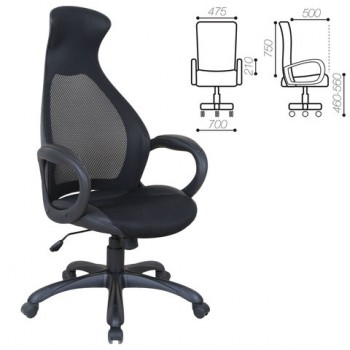 Кресло офисное BRABIX Genesis EX-517 (черное) в Кожурле - kozhurla.mebel54.com | фото