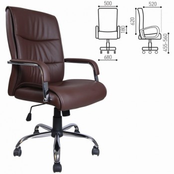 Кресло офисное BRABIX Space EX-508 (коричневый) в Кожурле - kozhurla.mebel54.com | фото