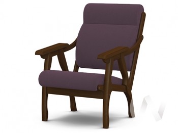 Кресло Вега-10 (орех лак/ULTRA PLUM) в Кожурле - kozhurla.mebel54.com | фото