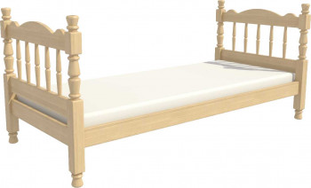 Кровать одинарная Аленка из массива сосны 800*1890 Сосна в Кожурле - kozhurla.mebel54.com | фото