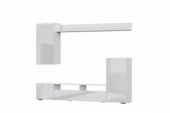 Мебель для гостиной МГС 4 (Белый/Белый глянец) в Кожурле - kozhurla.mebel54.com | фото