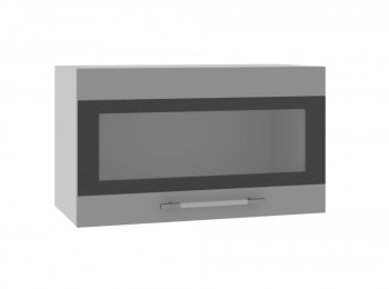 Ройс ГВПГСФ 600 Шкаф верхний горизонтальный (Графит софт/корпус Серый) в Кожурле - kozhurla.mebel54.com | фото