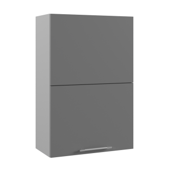 Ройс ПГПМ 600 Шкаф верхний Blum Aventos HF (Графит софт/корпус Серый) в Кожурле - kozhurla.mebel54.com | фото