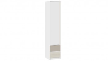Шкаф для белья комбинированный «Сканди» Дуб Гарден/Белый/Глиняный серый в Кожурле - kozhurla.mebel54.com | фото